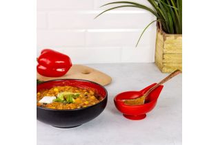 Spoon Buddy™ 3-in-1 Suction Spoon Rest- Red