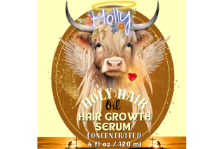 Holy Hair Oil Hair Growth Serum w/ FREE Scalp Massager