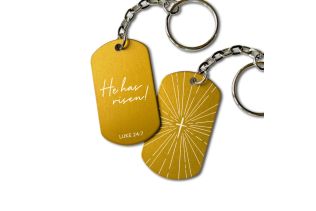 Inspired Indigo Keychain