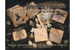 Wonderstone Sandstone Coasters - 4 Pack