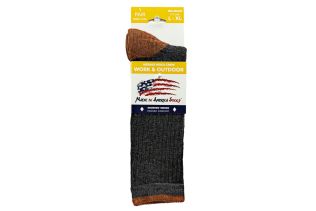 Diamond Series Crew - Charcoal / Rust Socks