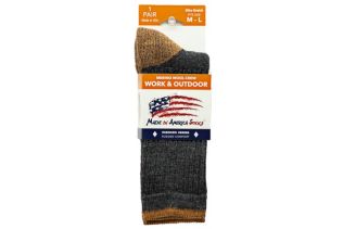 Diamond Series Crew - Charcoal / Beachfire Socks