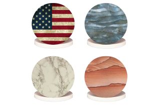 USA Absorbent Stone Coasters