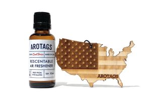Patriot Wooden Car Air Freshener