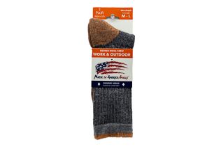 Diamond Series Crew - Gray / Beachfire Socks