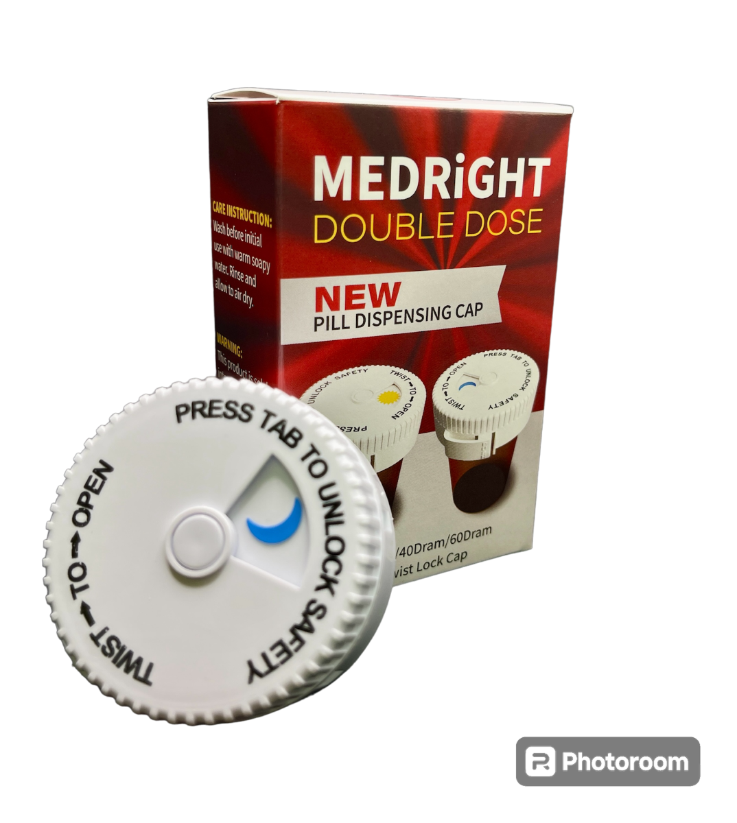 The MEDRiGHT Pill Dispenser Cap