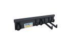 Black - Hang It Simple Wall Mount Hanging Storage 18" Kit